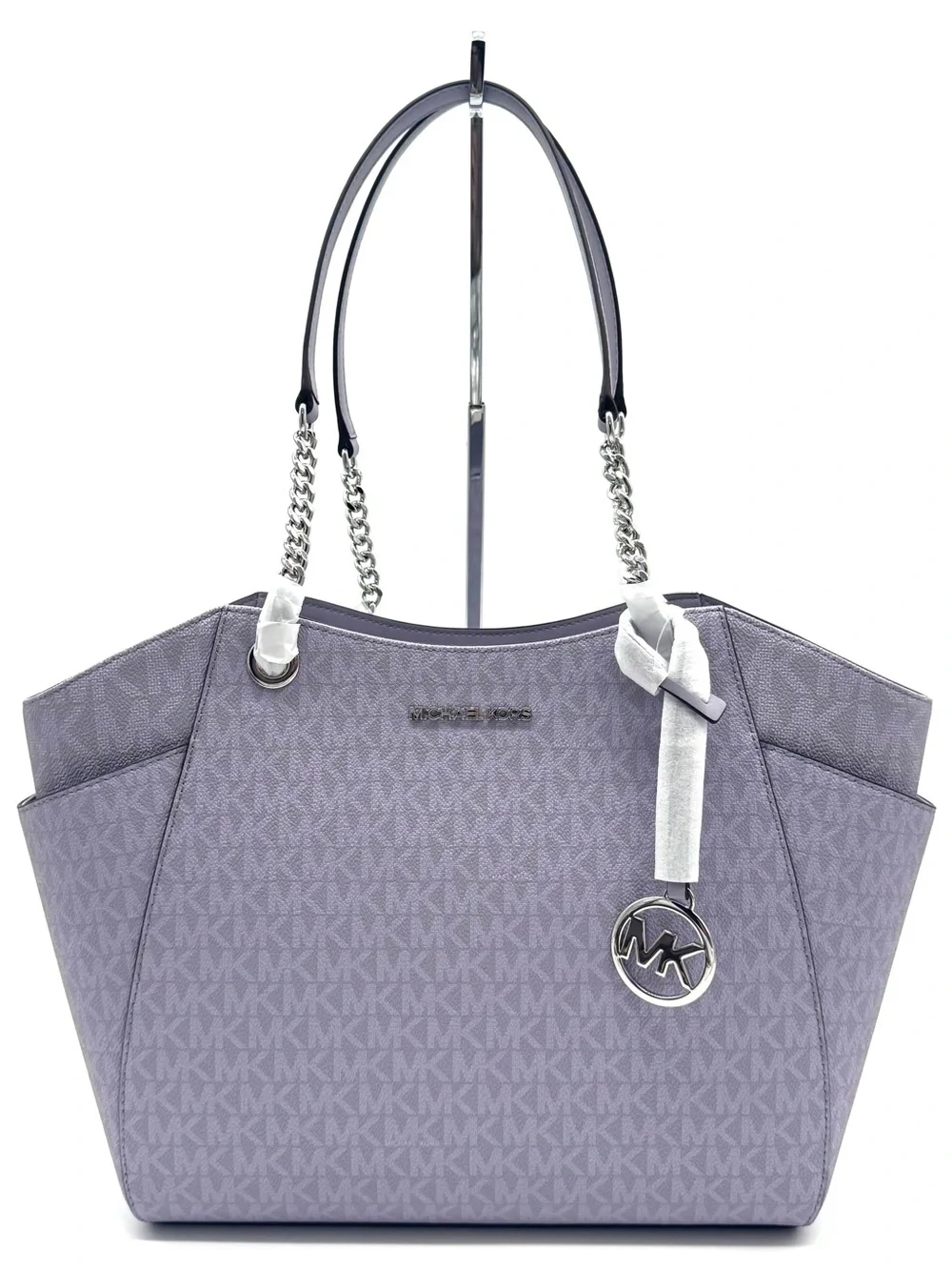 Michael Kors Jet Set Large Signature Logo Shoulder Bag - Lilac